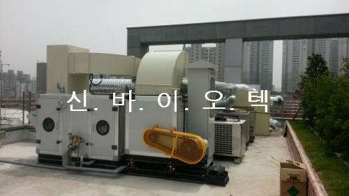 옥외용 항온항습공조기 설치전경